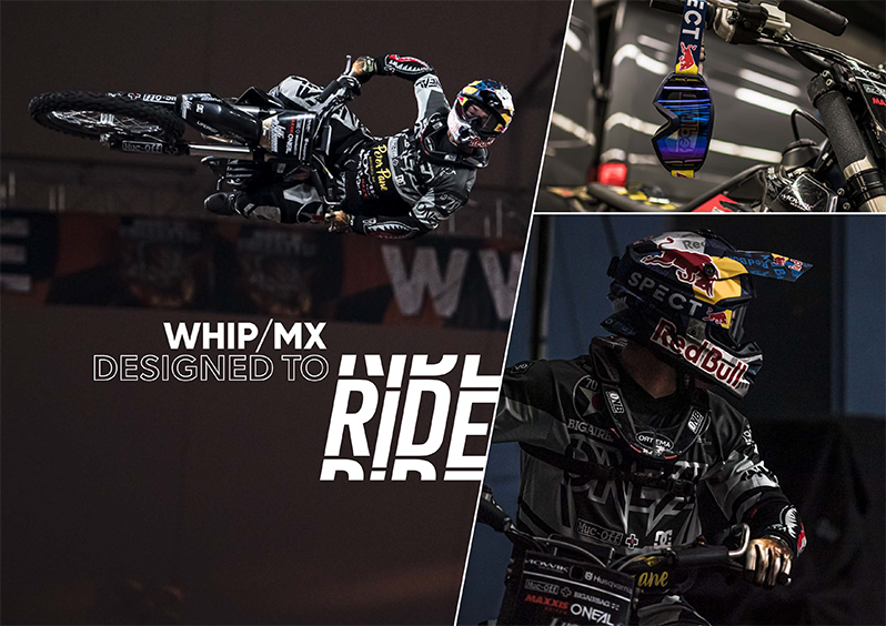Red Bull Spect motokrosové brýle WHIP bílé s čirým sklem