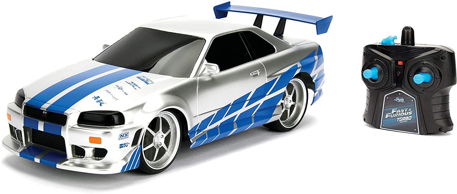 Model Rychle a Zběsile 2 Nissan Skyline GT-R34 na dálkové ovládání 1:24
