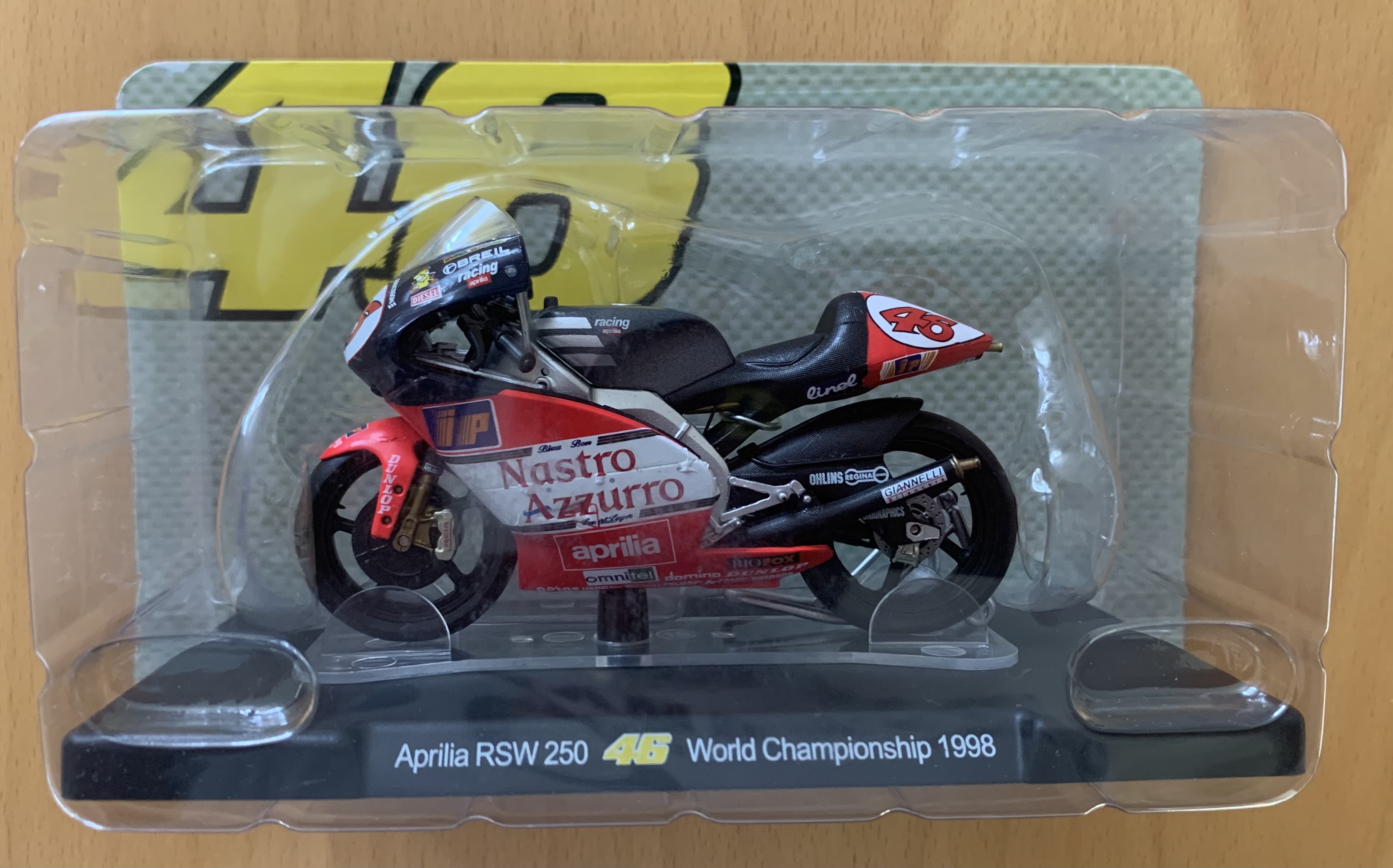 Model Altaya VR46 Aprilia RSW 250 1998 1/18