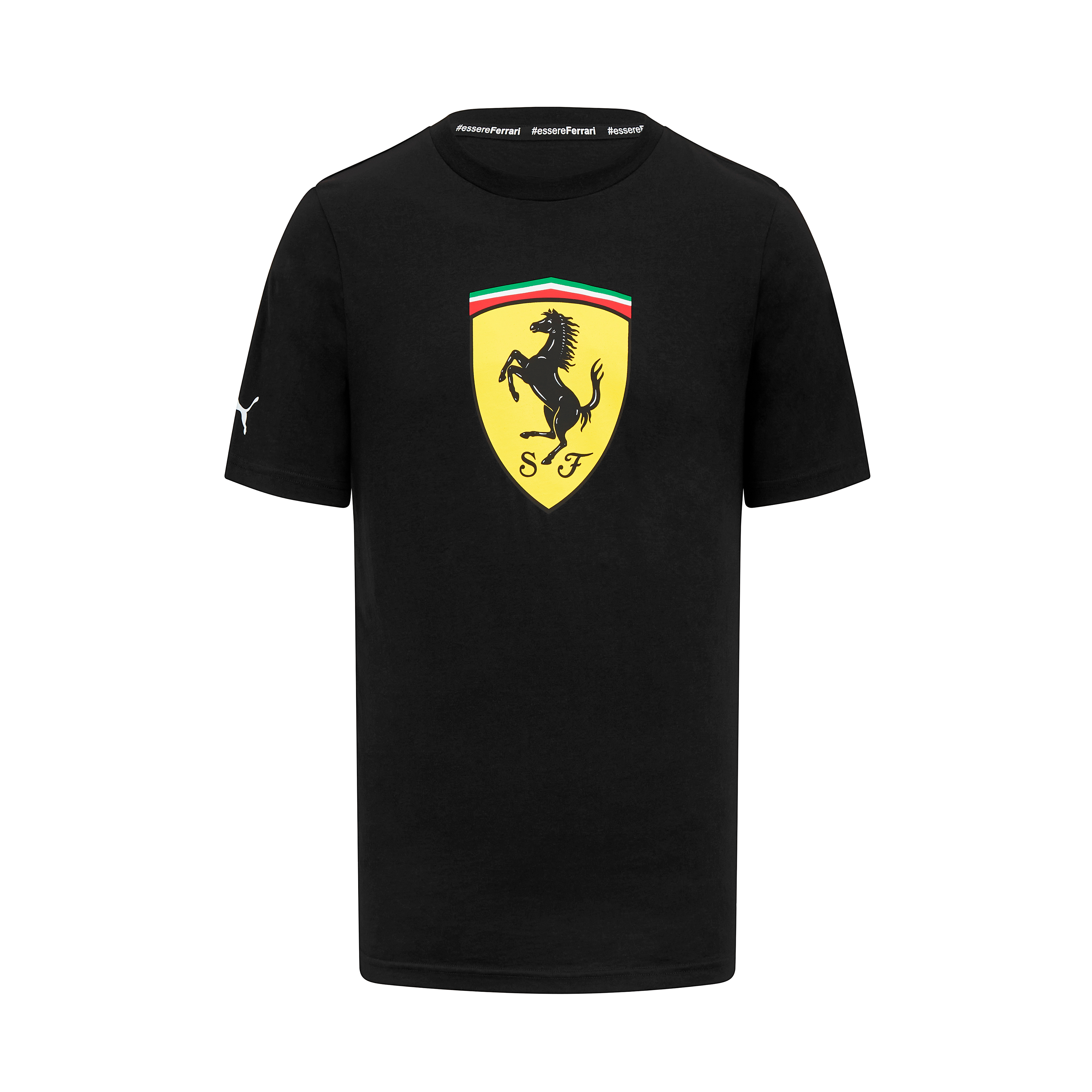 Scuderia Ferrari F1 volnočasové triko s velkým logem černé - XXL
