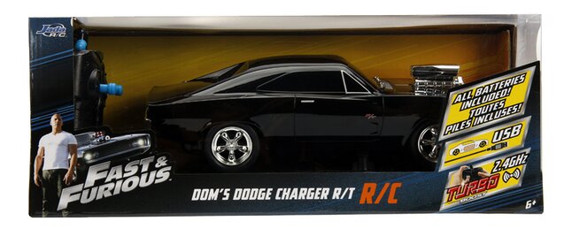 Model Rychle a Zběsile Dodge Charger na dálkové ovládání 1:16