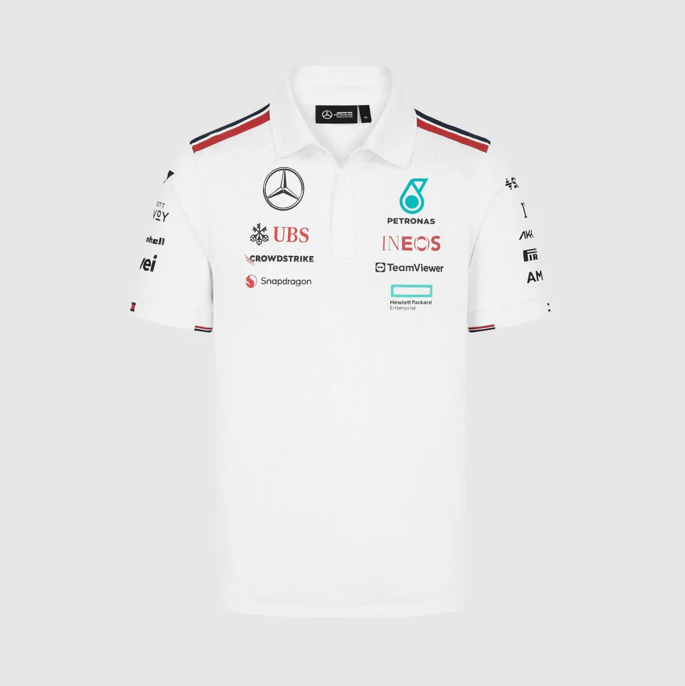 Týmová polokošile Mercedes AMG F1 bílá