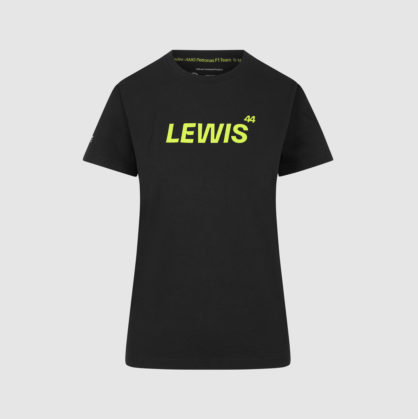 Volnočasové dámské tričko Lewis Hamilton - Mercedes AMG F1 černé - XS