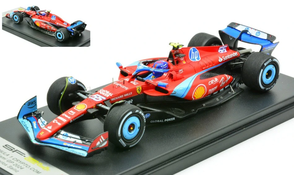 Model LookSmart Scuderia Ferrari SF-24 C. Sainz Miami GP 2024 1:43