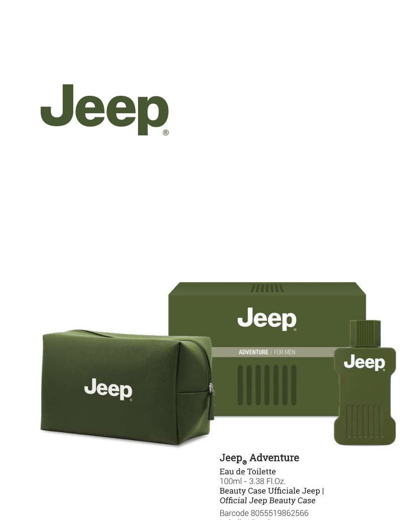 Jeep Adventure Eau De Toilette 100 ml + toaletní taška Jeep