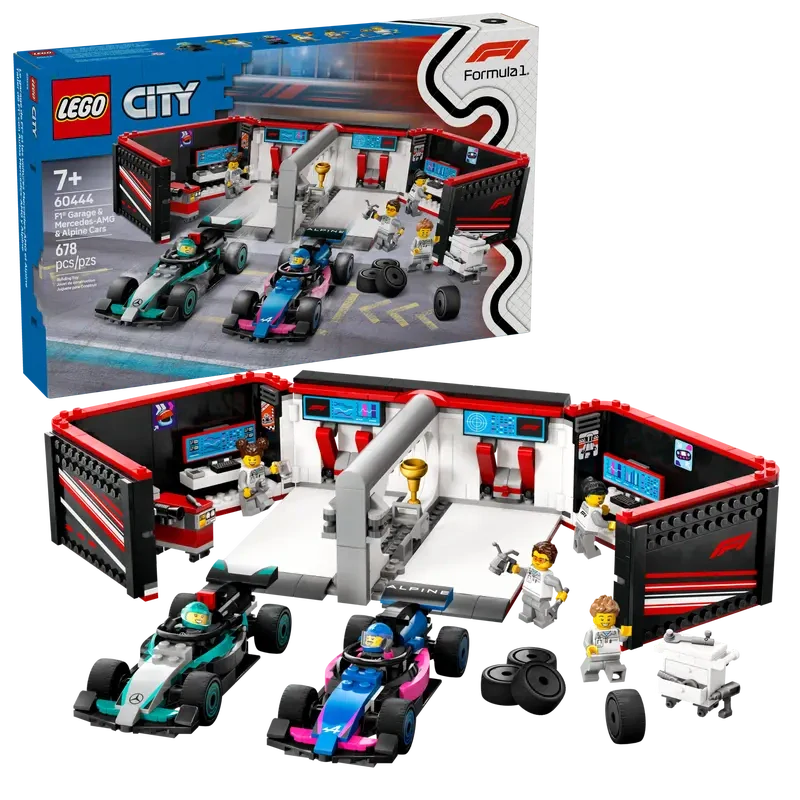 LEGO stavebnice Alpine/Mercedes - garáž Formule 1 - edice city