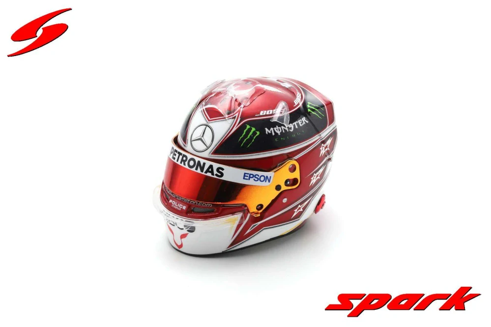 Model přilby SPARK Lewis Hamilton F1 2019 1:5 SE USA