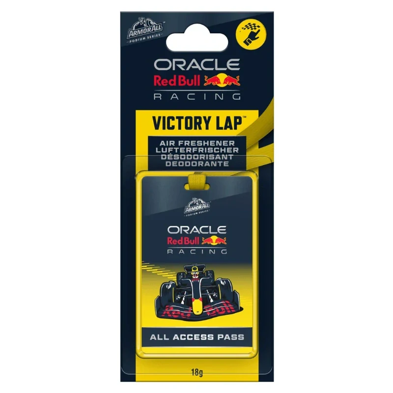 Vůně do auta Red Bull Racing - Armorall - závěsná karta F1 žlutá