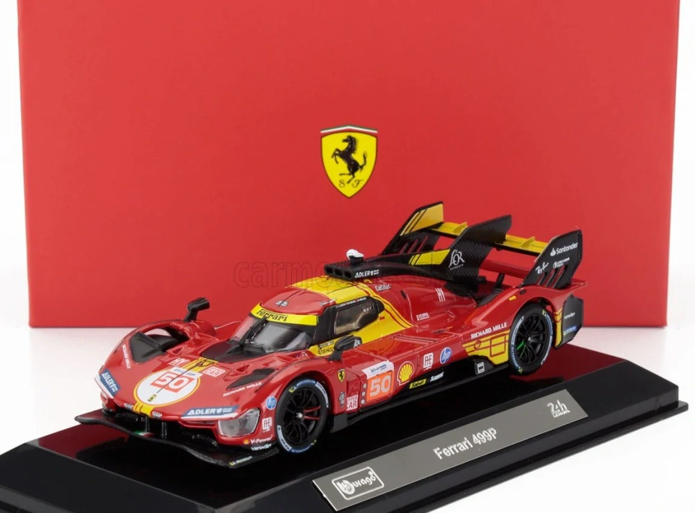 Model BBurago Ferrari 499P #50 Winner Le Mans 2024 1:43