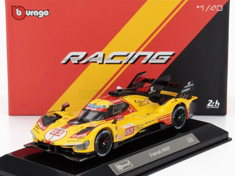 Model BBurago Ferrari 499P #83 AF Corse Le Mans 2024 1:43