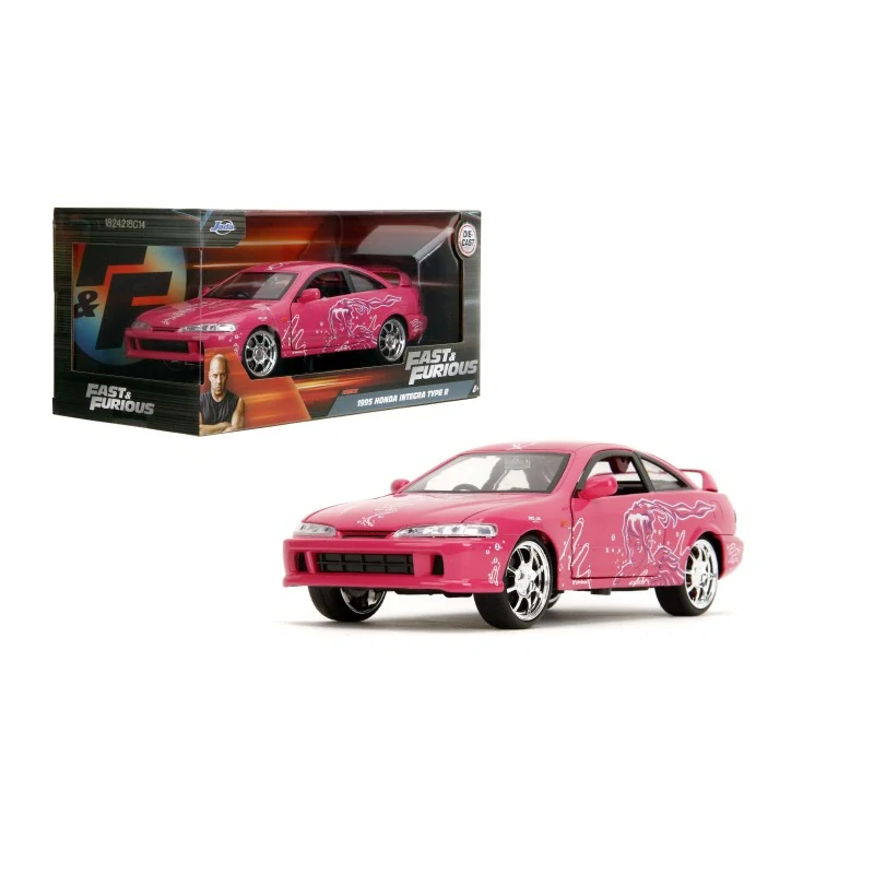 Model Rychle a Zběsile Honda Integra Type R 1:24 růžová