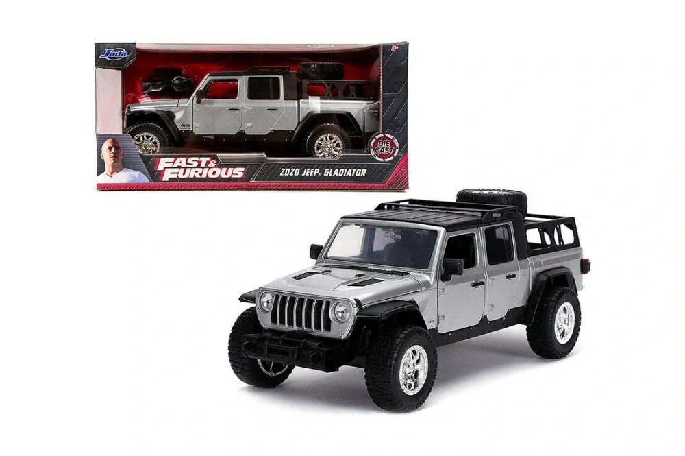 Model Rychle a zběsile JEEP Gladiator 2020 1:24 šedý