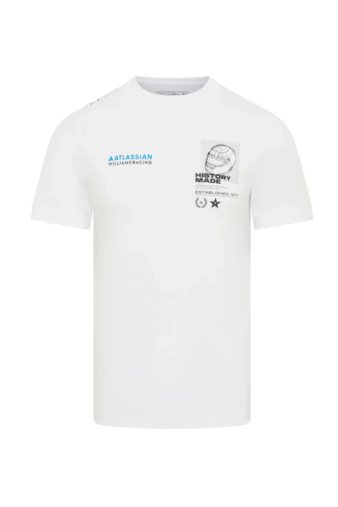 Volnočasové tričko Williams Racing F1 s motivem helmet - XL