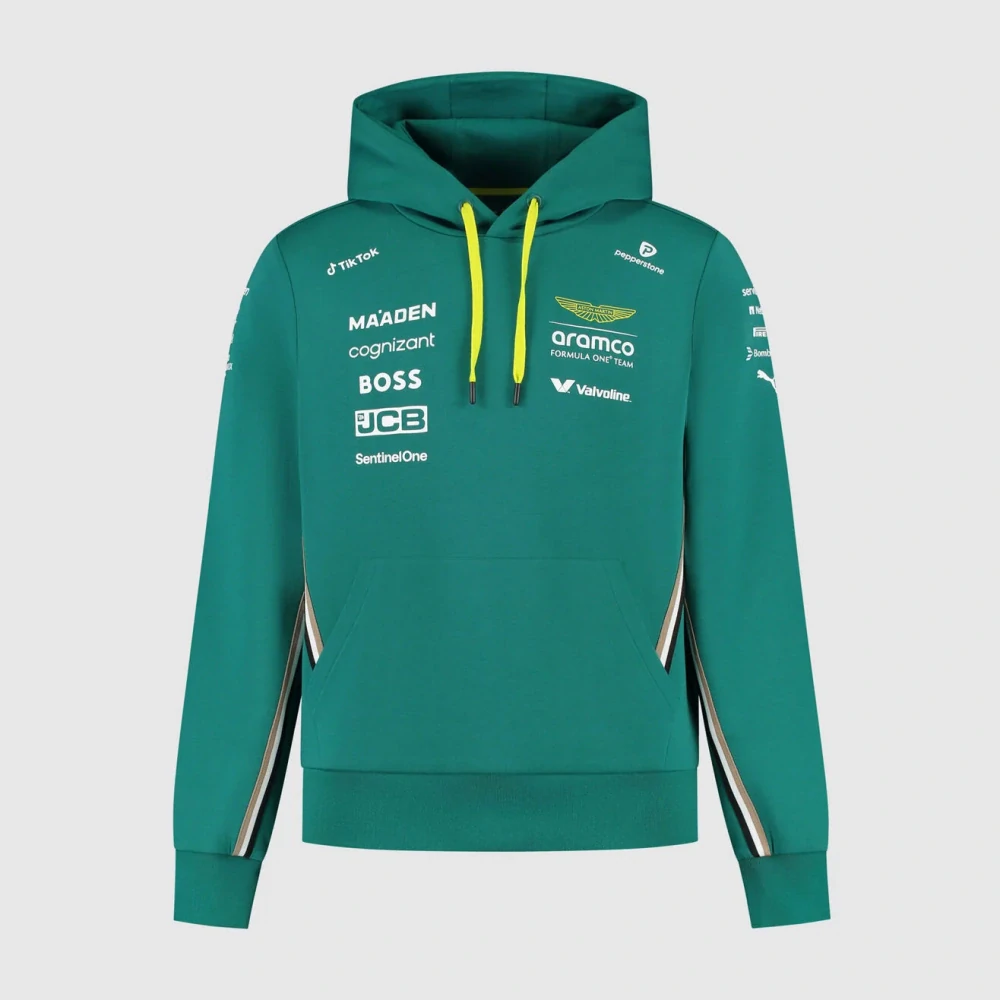Týmová mikina Aston Martin F1 Team s logy sponzorů