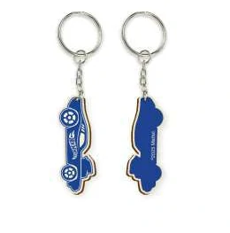 Kovová klíčenka Hot Wheels ve tvaru autíčka s logem