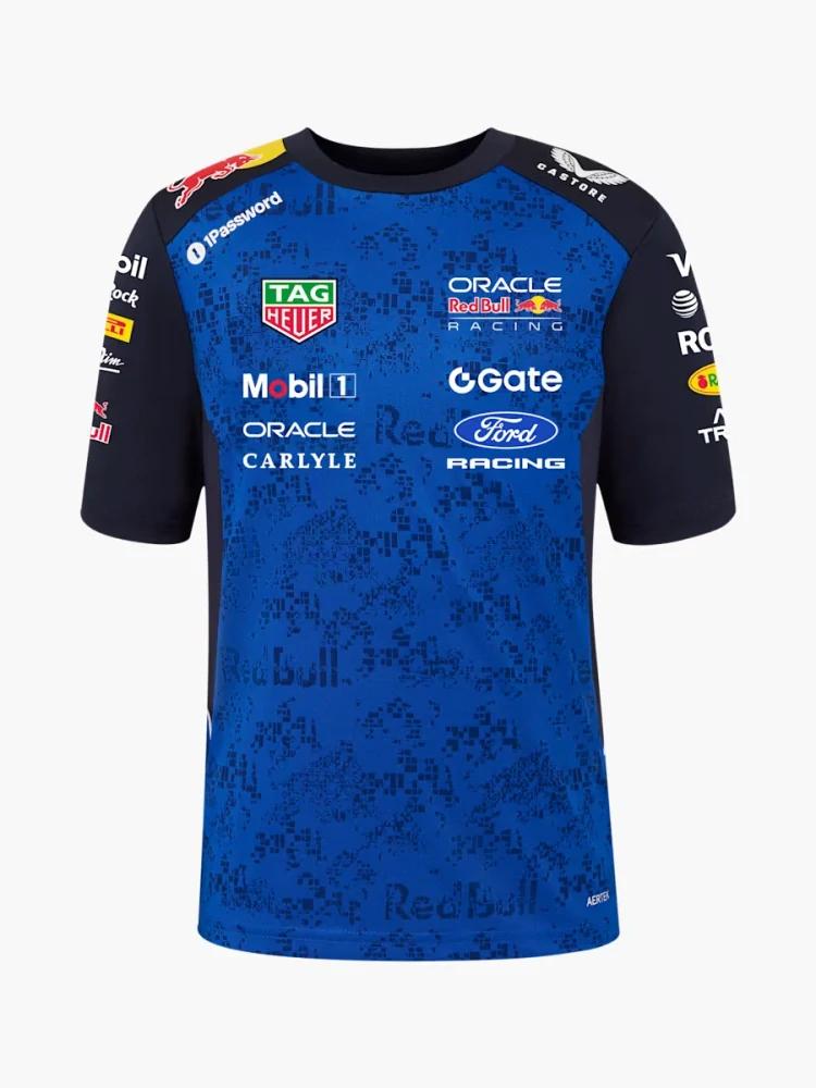 Dětské tričko Oracle Red Bull Racing s logy sponzorů - týmová edice