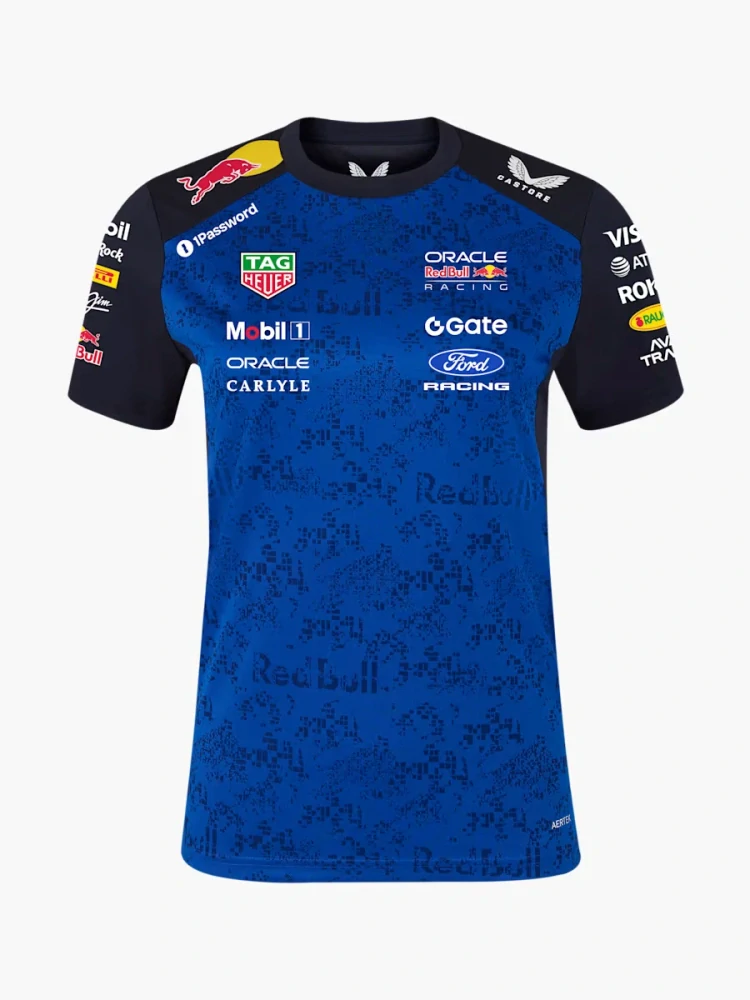 Dámské tričko Oracle Red Bull Racing s logy sponzorů - týmová edice - S