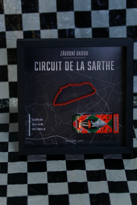 3D obraz PETROL ART Mazda 787B - Johnny Herbert - Le Mans