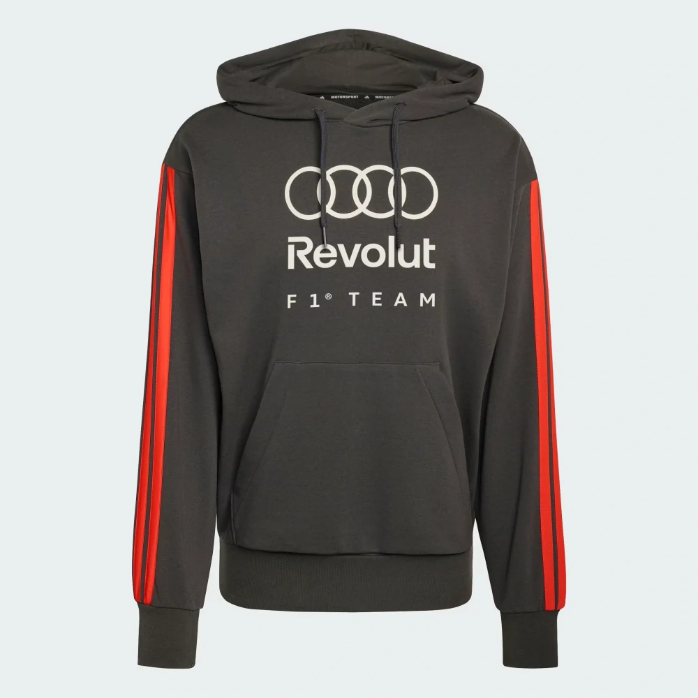 Mikina s kapucí Audi Revolut F1 šedá x Adidas - volnočasová edice