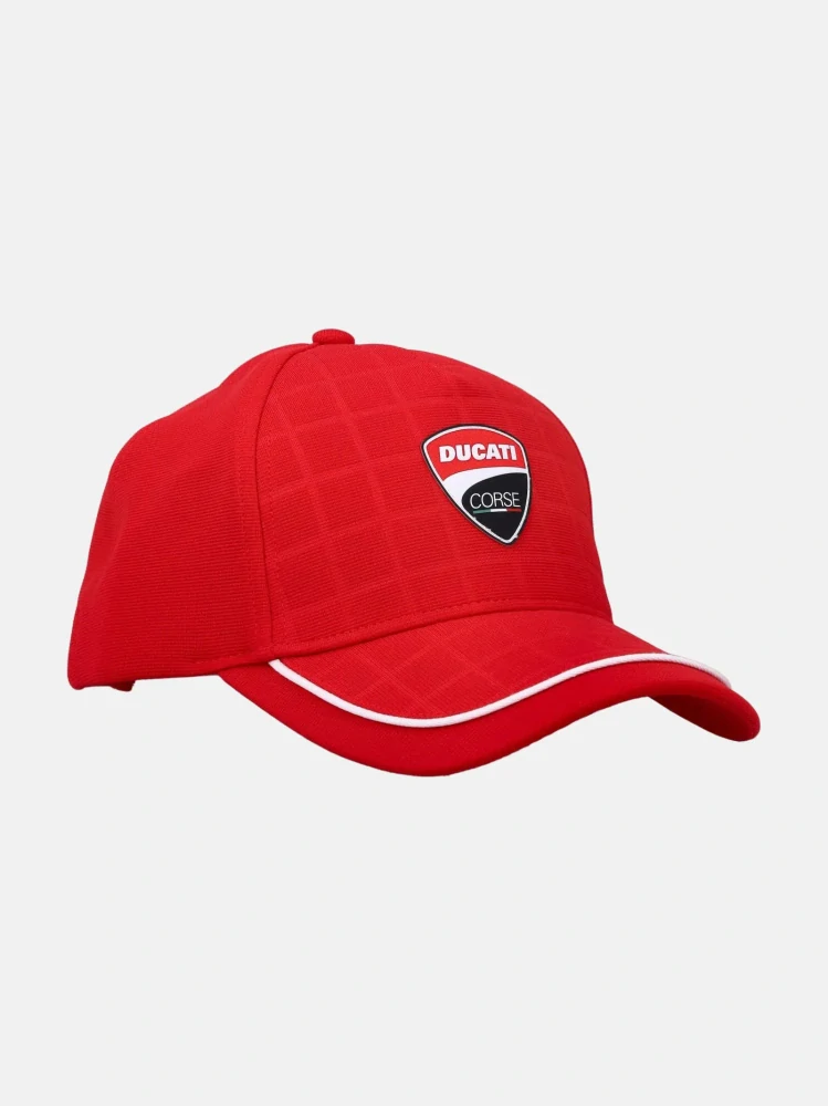 Fanouškovská kšiltovka Ducati Corse GRID červená s logem