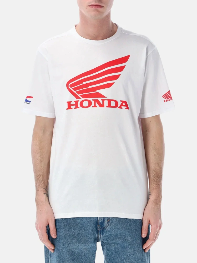 Fanouškovské tričko HRC Honda s velkým logem bílé