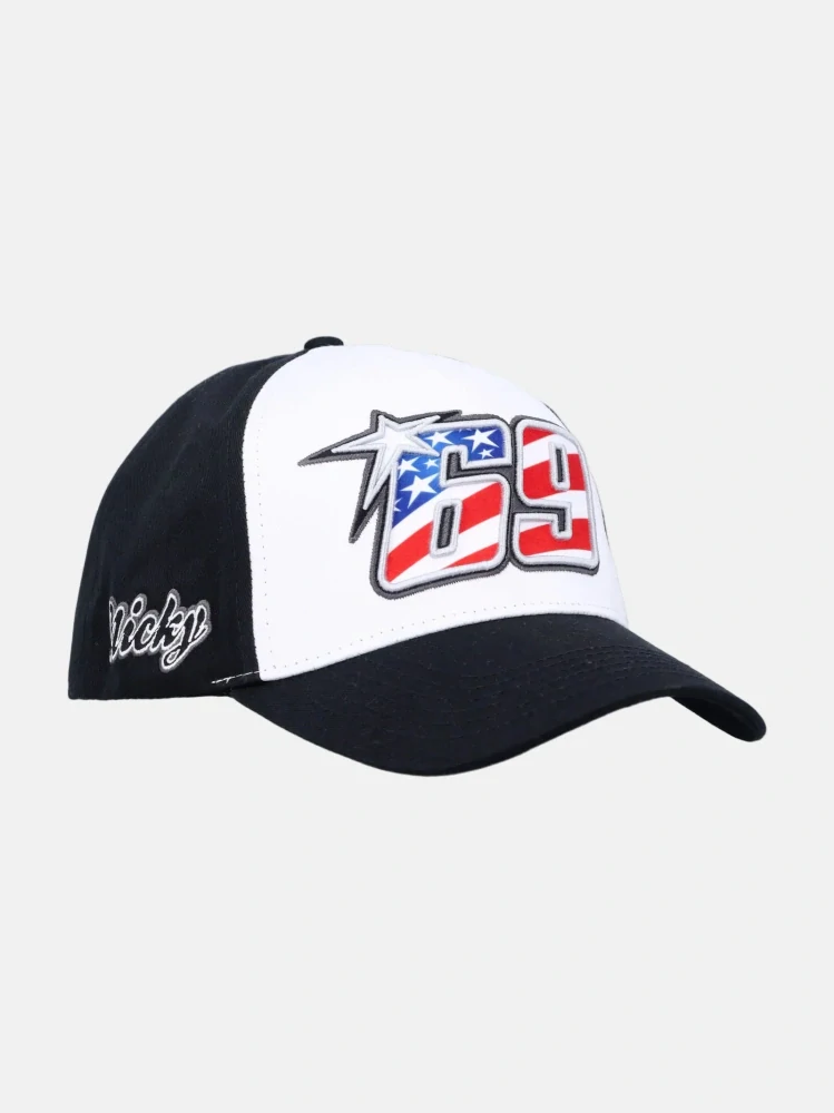 Kšiltovka Nicky Hayden #69 se zahnutým kšiltem