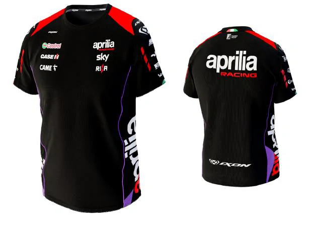 Týmové tričko Aprilia Racing MotoGP s logy sponzorů