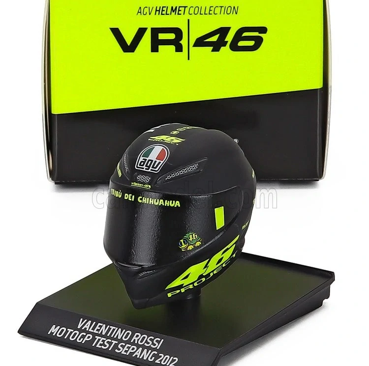 Model Minichamps přilby Valentino Rossi MotoGP Test Sepang 2012 1:10