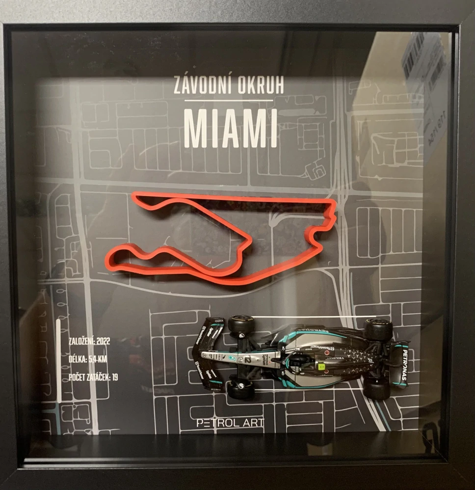 3D obraz PETROL ART - Kimi Antonelli Miami GP 2025