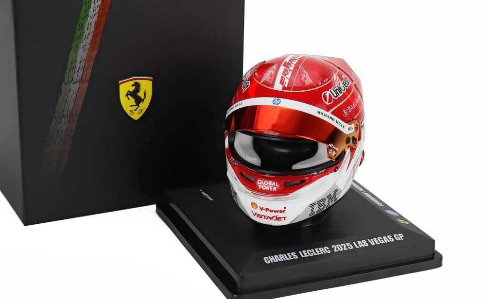 Model přilby Charles Leclerc - SF Las Vegas 2025 1:5 LookSmart