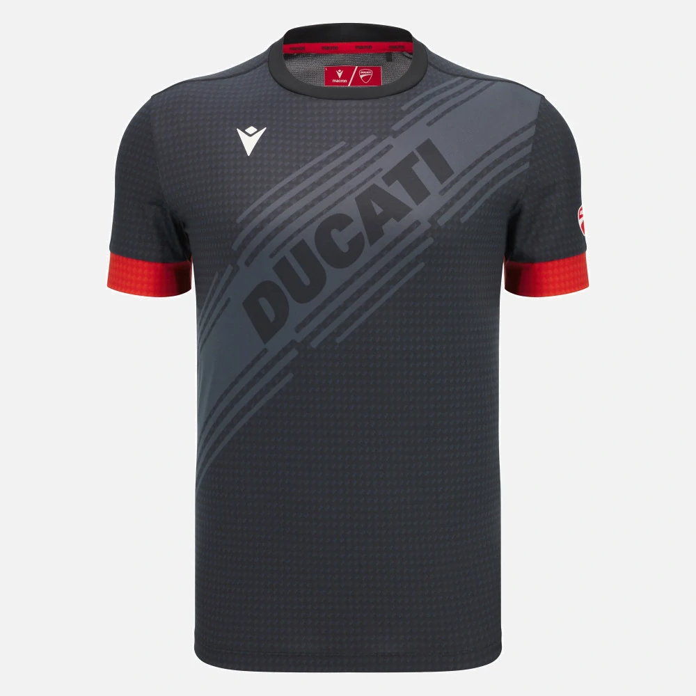 Sportovní tričko Ducati x Macron tmavě šedé s logem