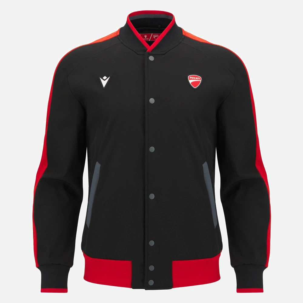 Softshell mikina Ducati x Macron černá s logem