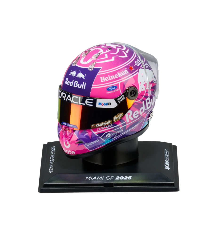 Model přilby Max Verstappen 2026 1:4 Schuberth - MIAMI