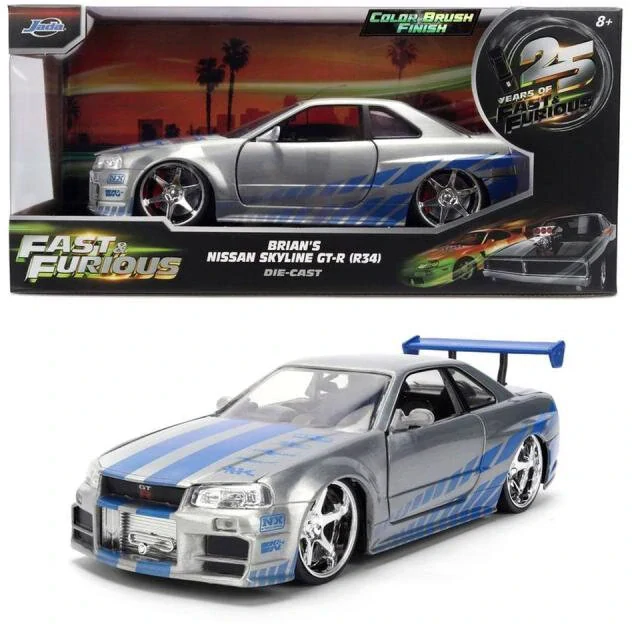 Model Rychle a zběsile Nissan Skyline GTR - Anniversary edition 1:24