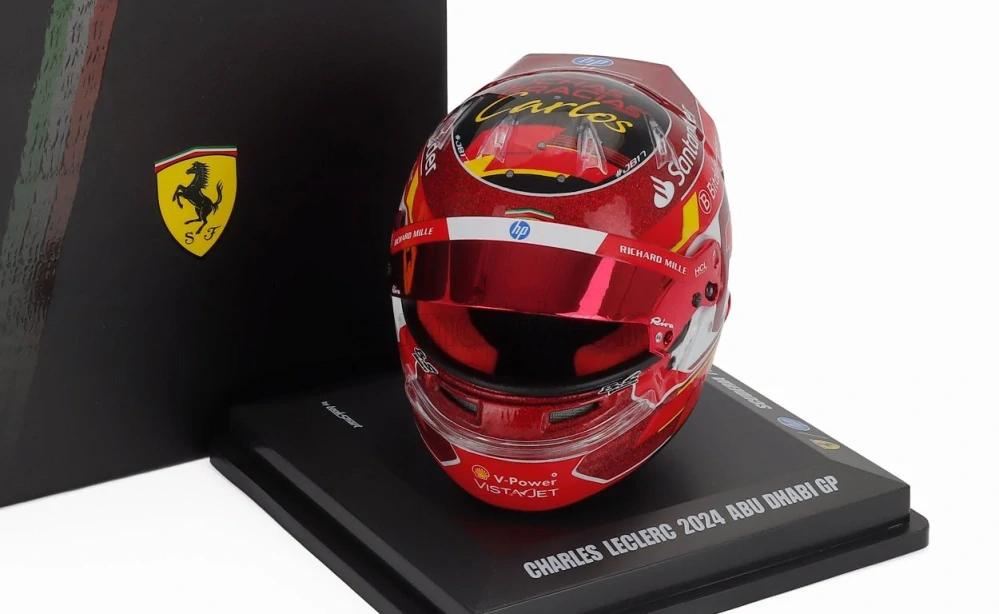 Model přilby Charles Leclerc - SF Abu Dhabi 2024 1:5 LookSmart