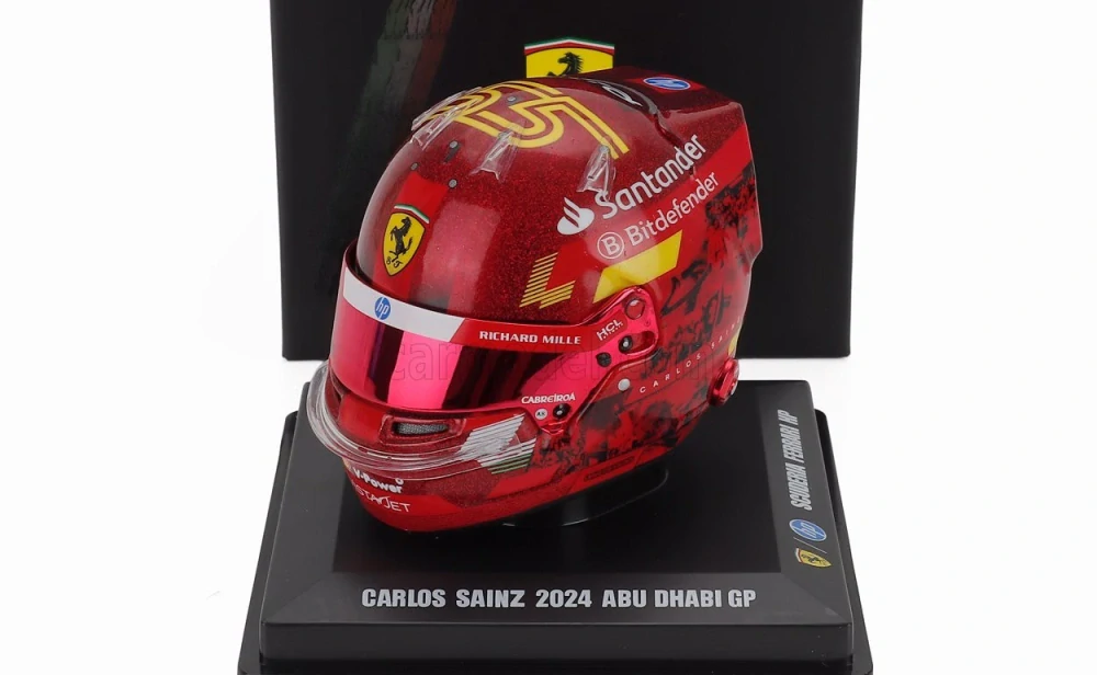 Model přilby Carlos Sainz - SF Abu Dhabi 2024 1:5 LookSmart