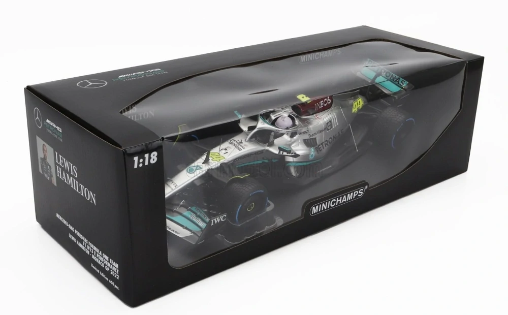 Model Minichamps Mercedes AMG F1 W13 Lewis Hamilton 1:18 Monaco GP 2022