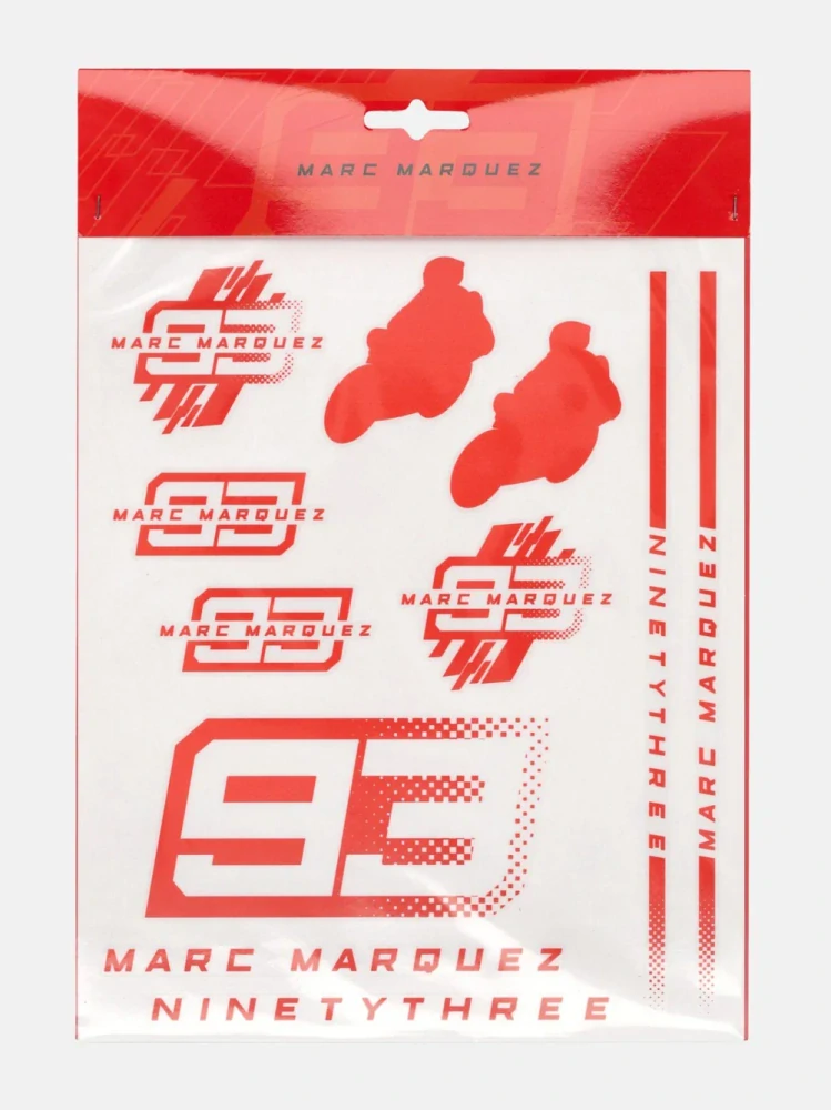 Velké balení samolepek Marc Marquez A4