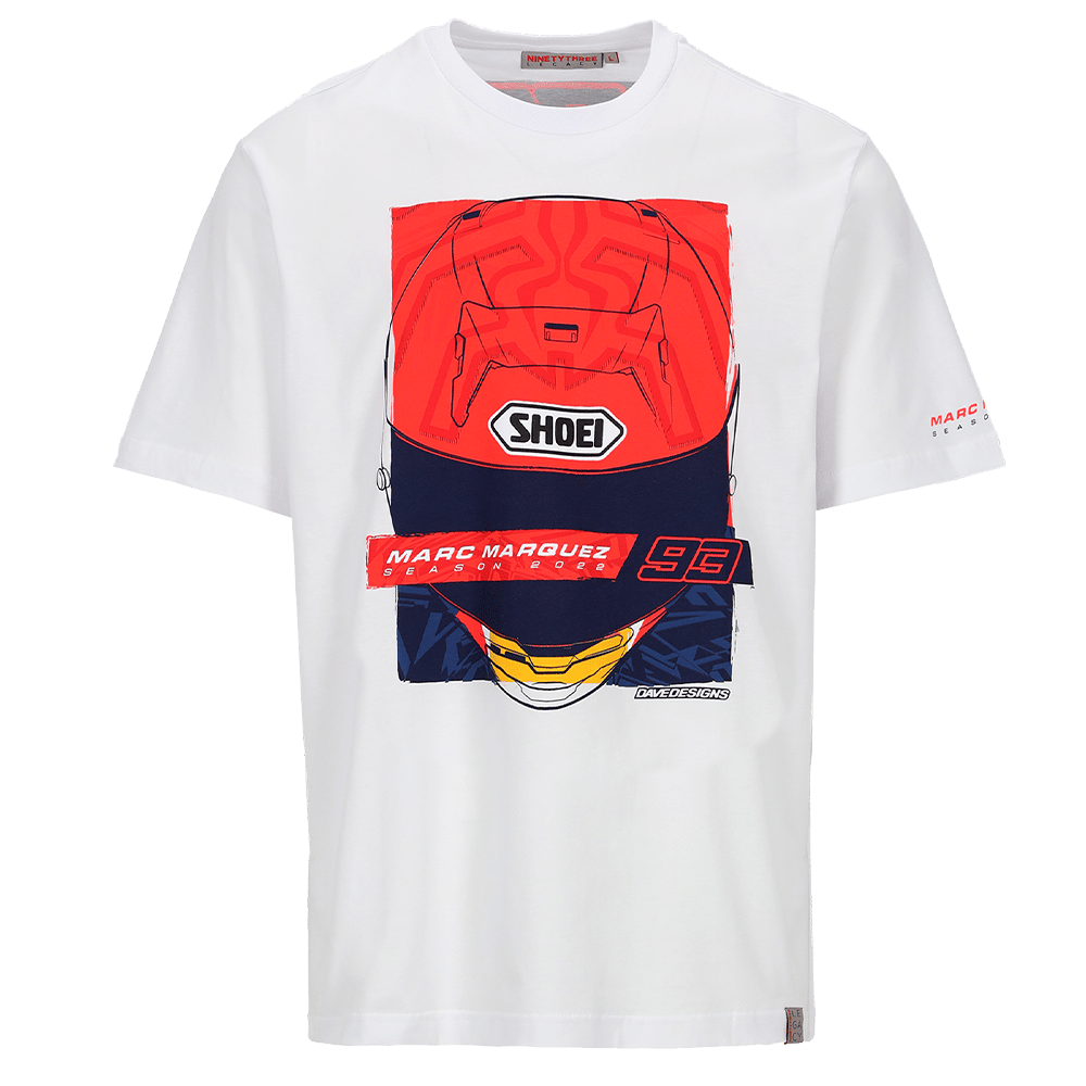 Marc Marquez triko Season Helmet bílé