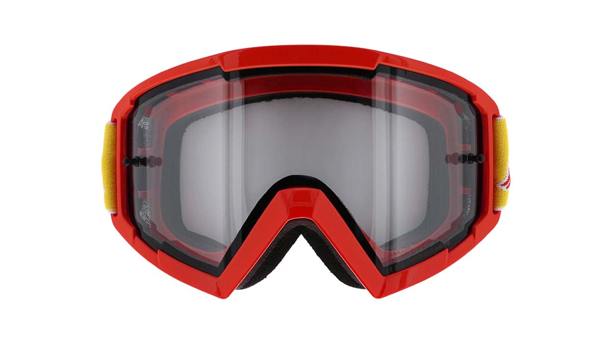 Red Bull Spect motokrosové brýle WHIP červené s čirým sklem