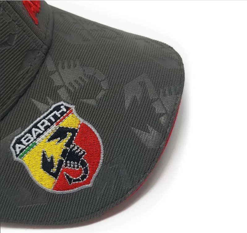 Abarth kšiltovka šedo zelená