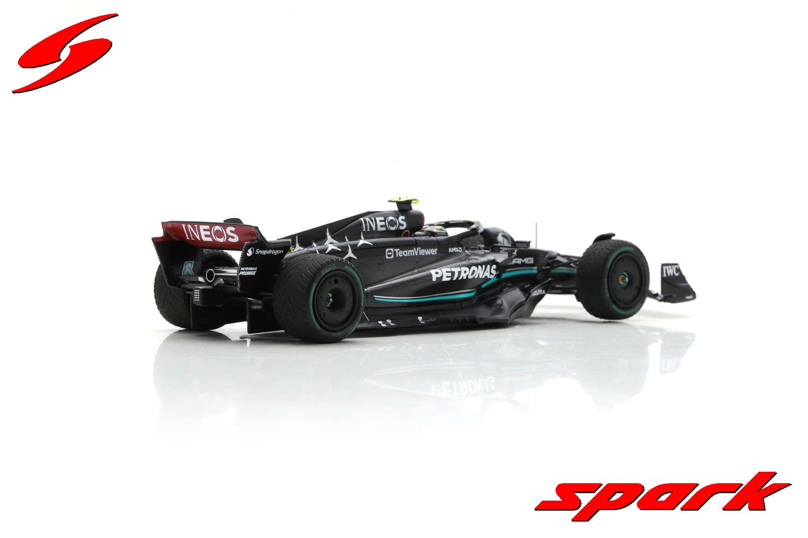 Model Spark Mercedes AMG Petronas W14 E Lewis Hamilton 1:43 Monaco GP 2023
