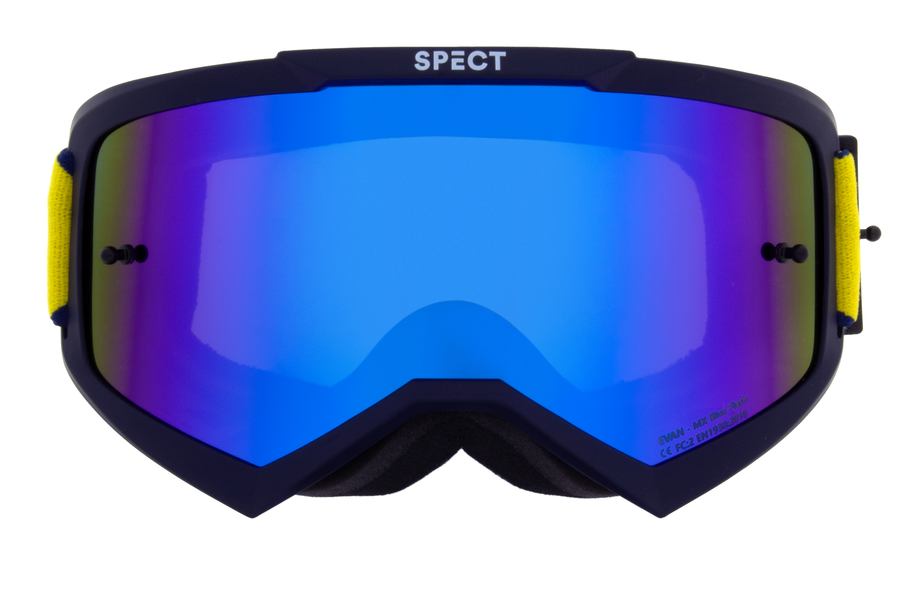 Red Bull Spect motokrosové brýle EVAN tmavě modré s modrým sklem