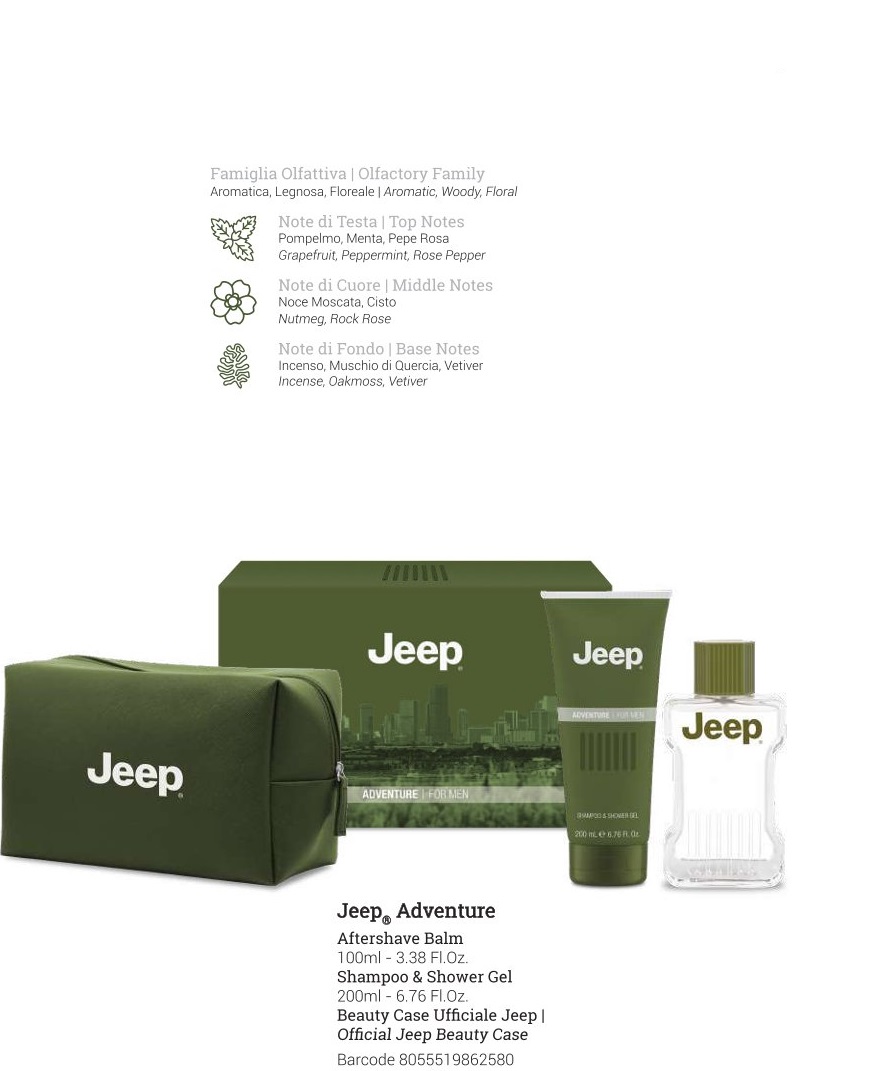 Jeep Adventure voda po holení 100 ml + sprchový gel 200 ml