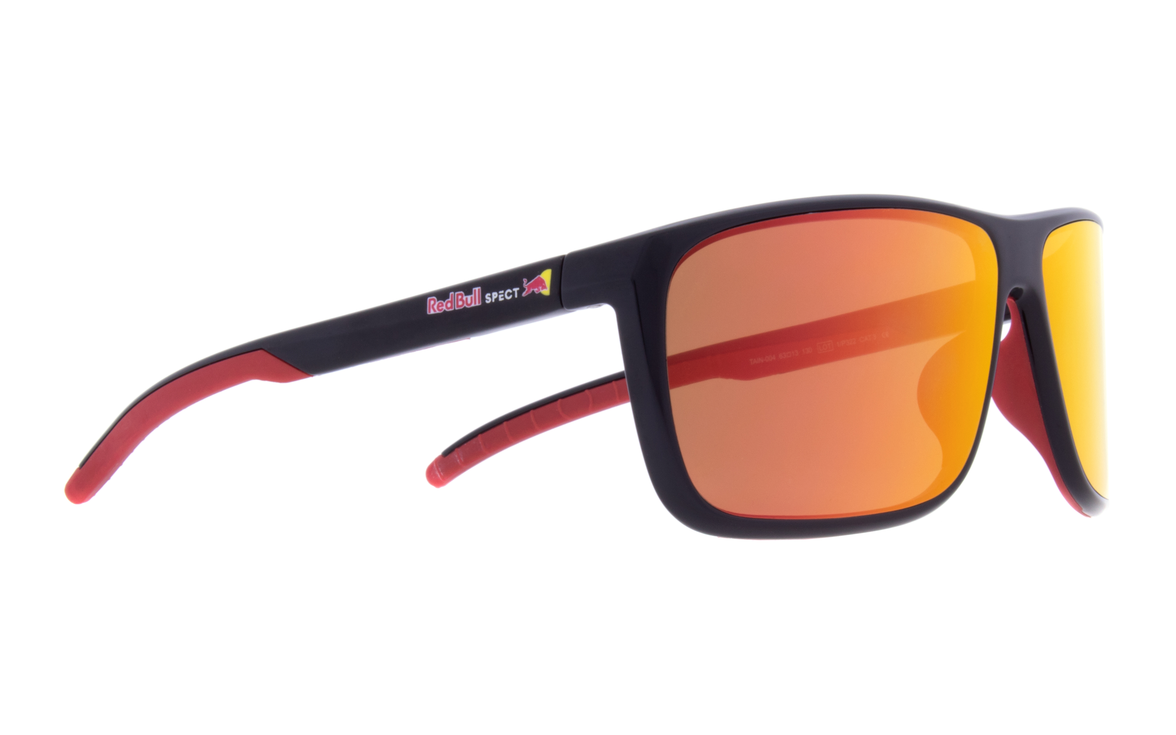 Red Bull Spect sluneční brýle TAIN černé s oranžovými skly