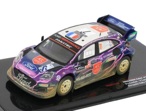 Model Ford Puma Rally1, No.7, Rallye WM, Rally Acropolis, Dirty Version, P.-L. Loubet/V.Landais, 2022 1:43