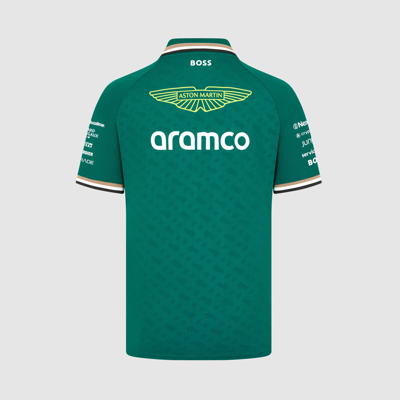 Týmová polokošile Aston Martin F1 Team zelená - S