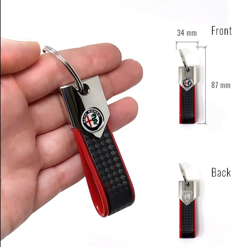 Alfa Romeo klíčenka BAND carbon red