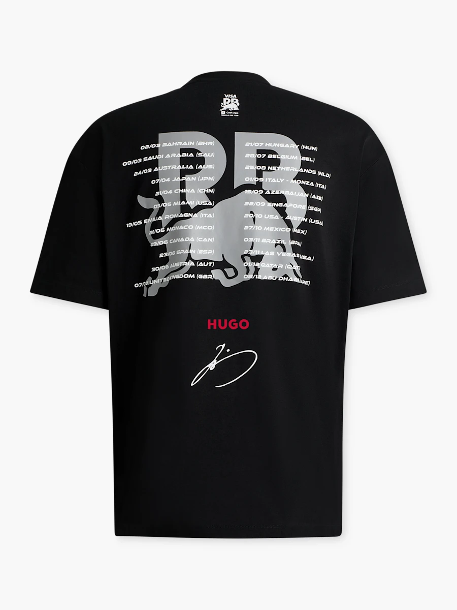 Fanouškovské tričko Yuki Tsunoda - Visa Cash App RB - F1 Team černé - XL