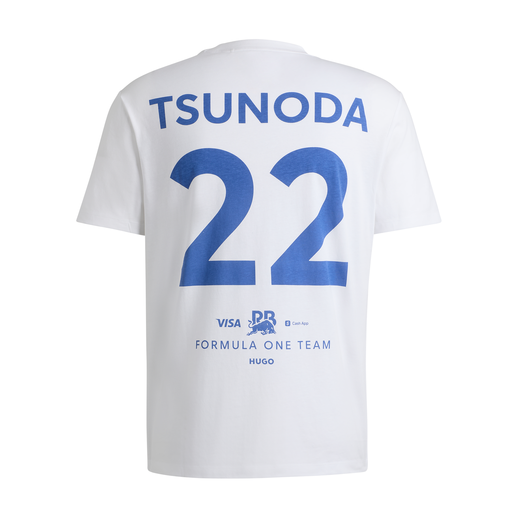 Tričko Yuki Tsunoda - Visa Cash App RB - F1 Team bílé